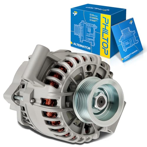Image of PHILTOP 110A Alternator for Ford F-250 F-350 Super Duty 7.3L | Fits 1999-2001 Ford F-250 /F-350 /F-450 /F-550 Super Duty and 2000-2001 Excursion 7.3L, 110Amp Alternator