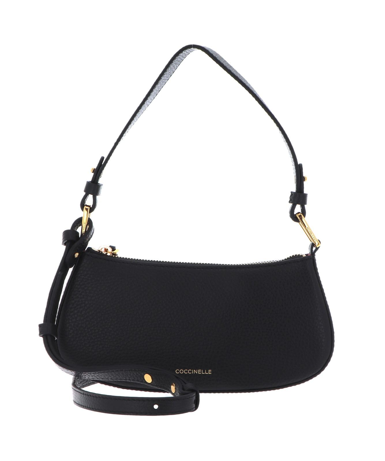 Coccinelle Pelle borsa a tracolla borsa da sera Merveille Mini Bag Noir nero