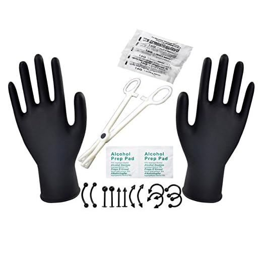 PiercingJ 22pcs 16G Body Piercing Kit (Belly Button,Tongue, Eyebrow, Nipple, Lip, Nose, Chin) 16 Gauge Piercing Needles