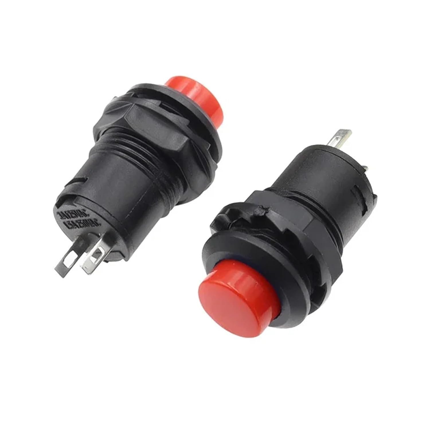 5/20PCS Self-Lock/Momentary Pushbutton Switches DS228 DS428 12mm Off-ON Push Button Switch DS-228 DS-428(Black,SELF Locking_6PCS)
