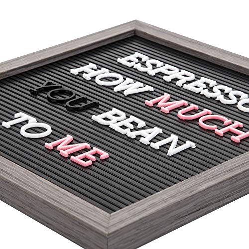 Veskaoty 1.5 Inch Letters For Felt Letter Boards,186 Pieces Including Big Letters, Numbers & Symbols For Changeable Plastic Letter Boards, Only Letters (White) #TOP3