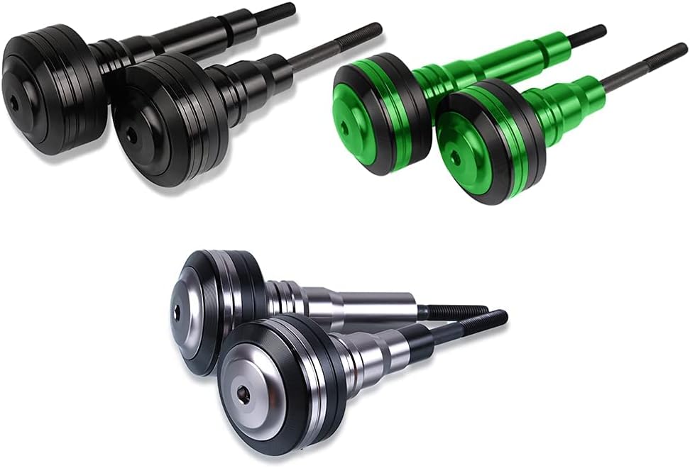Motorcycle Frame Crash Pads Engine Case Sliders Falling Protector Compatible with Ninja 650 Ninja650 (Green)