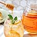 Kate Aspen 24oz. Bee Hive Shaped Honey Glass Mason Jar with Two Wooden Honey Dippers, Bamboo & Metal Lid, Kitchen Decor, Bumblebee Baby Shower Prize, Take Home Gift, Bee Decorations