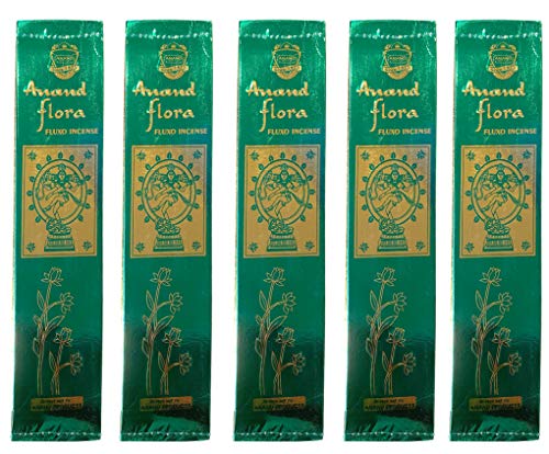 Anand Flora Fluxo Incense - 5 Packs, 25 Grams per Pack