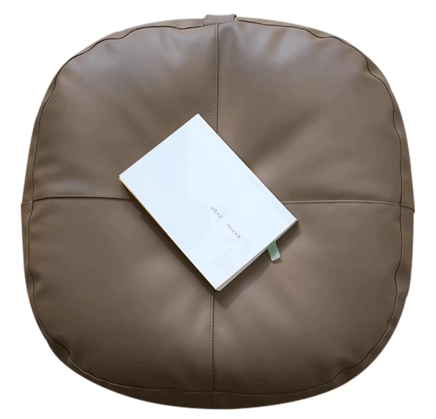 Coussin de Sol Couleur Unie Kaki Foncé 50x20cm - Grand Futon Rond Japonais