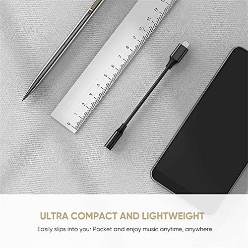 USB C to 3.5 mm Headphone Jack Adaptor ,Type C Aux Earphone Audio Adapter for Samsung Galaxy S22 S21/Note20 Pixel 6 5 4 3 2 XL