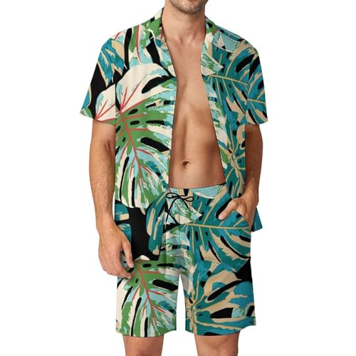 Ensemble Chemise Hawaïenne Hommes et Short pour des Vacances au Soleil