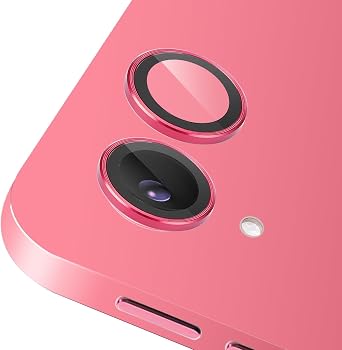 Zeking (2 Set for iPad 11 A16 2025 Camera Lens Protector, Scratch-Resistant HD Clarity Ultra-Thin 9H Tempered Glass with Aluminum Edging, Individual Metal Lens Cover(Red)