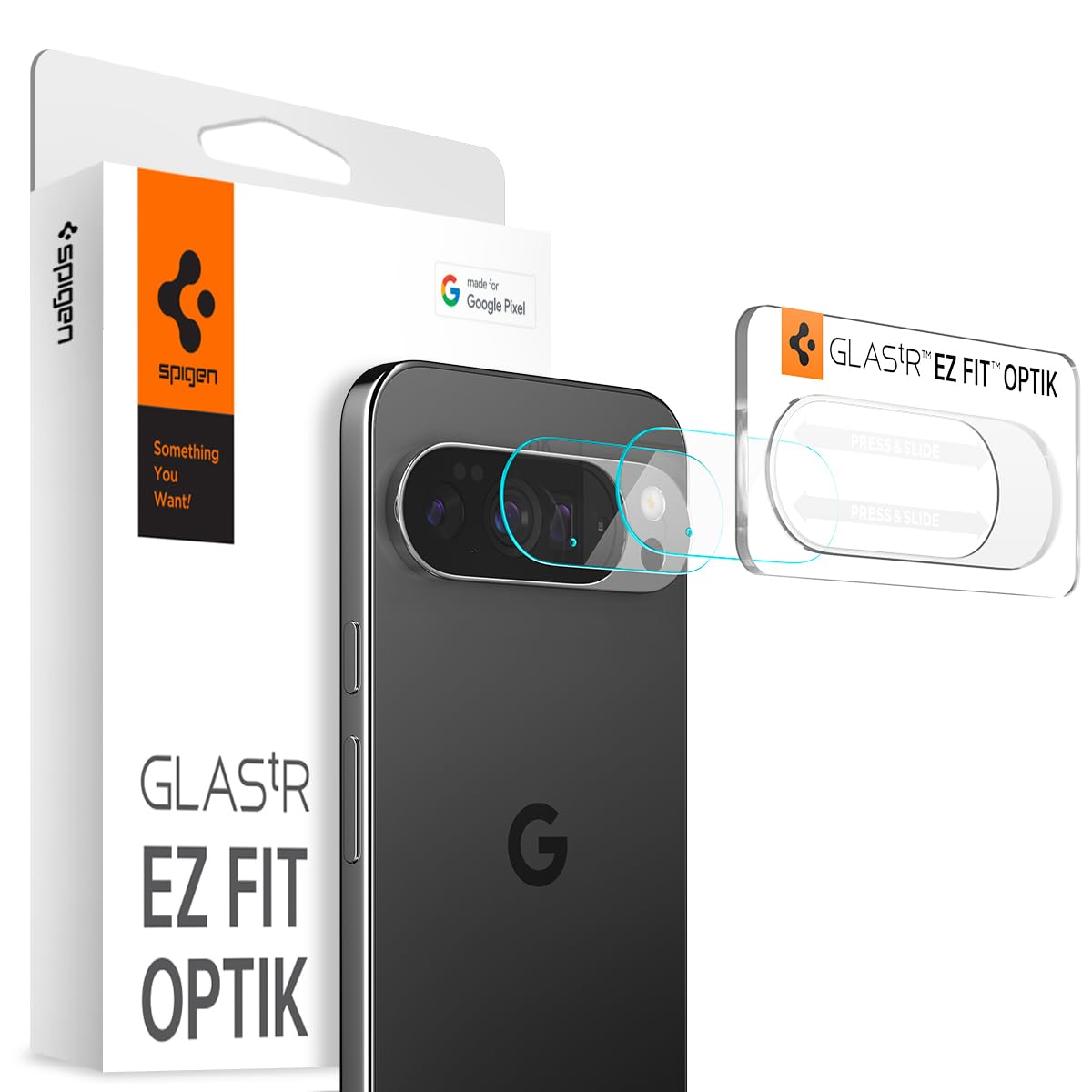 Spigen Glas.tR EZ Fit Optik Pro Tempered Glass Camera Lens Protector Guard for Pixel 10 Pro [2 Pack]