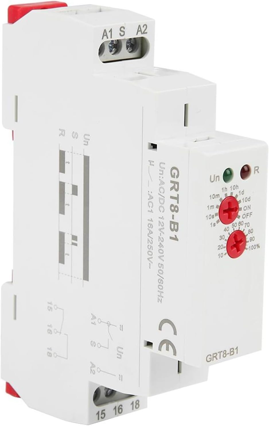 Mini Power Off Delay Time Relay GRT8-B1 Mini Power Off Delay Time Relay Timer Relay DIN Rail - View #4