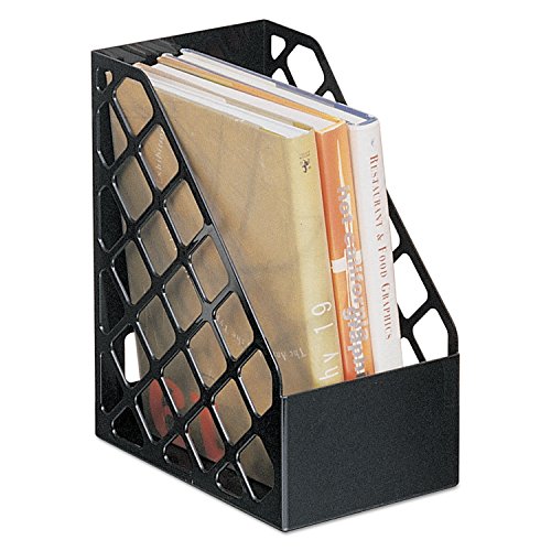 Universal 08119 Recycled Plastic Large Magazine File, 6 1/4 x 9 1/2 x 11 3/4, Black