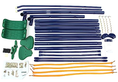 AOKUNG Outdoor Heavy-Duty Metal Swing Set for Kids