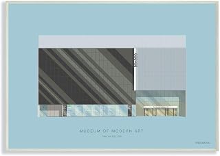 Stupell Industries MoMA Famous Museum Building Design, 10 x 15, Proudly Made in USA