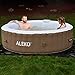 ALEKO Inflatable Hot Tub Spa | Personal High Powered Jetted Bubble | 265 Gallon | Brown and White | HTIR6BRW