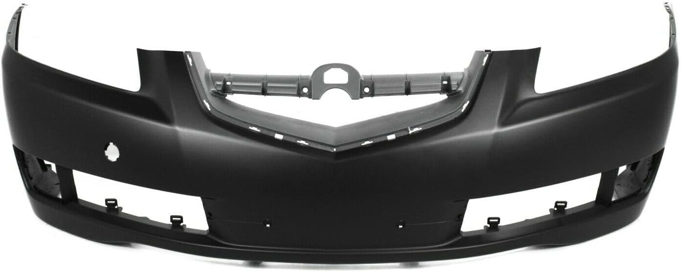 Bumper Cover Kit for Acura for TL Base 2007-2008 Front Bumper Cover and Fog Light Trim 3pc Primed Unfinished Auto Body Repair-Part Name AC1038104 71107SEPA10ZA