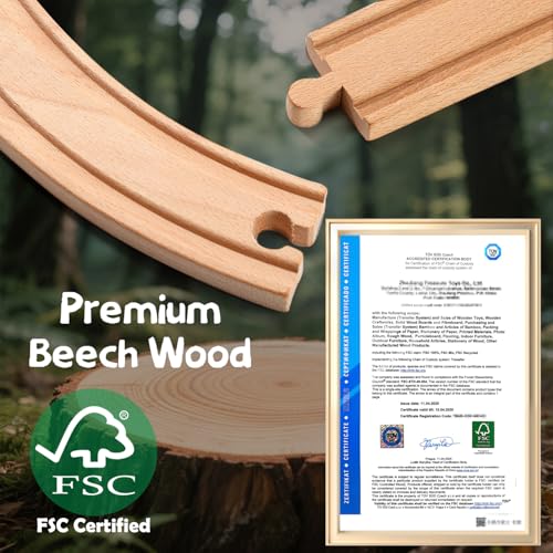 Elektrisches Holzeisenbahn-Spielzeugset für Kleinkinder, 88-teiliges Eisenbahnschienen-Spielzeug Jungen und Mädchen im Alter von 3, 4 und 5 Jahren.