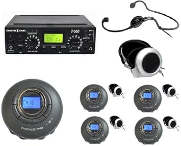5-Person Interpretation Translation System - US-Based and Free Phone Support - Ideal for Church Schools Presentations Conferences.