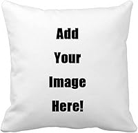 Shop&Three Custom Photo Throw Pillow Covers 18x18 - Personalized Text Pet Pictures Indoor/Outdoor Wedding Gifts
