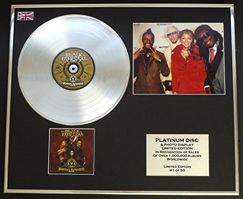 Image of THE BLACK EYED PEAS/CD PLATINUM DISC & PHOTO DISPLAY/LIMITED EDITION/"MONKEY BUSINESS"