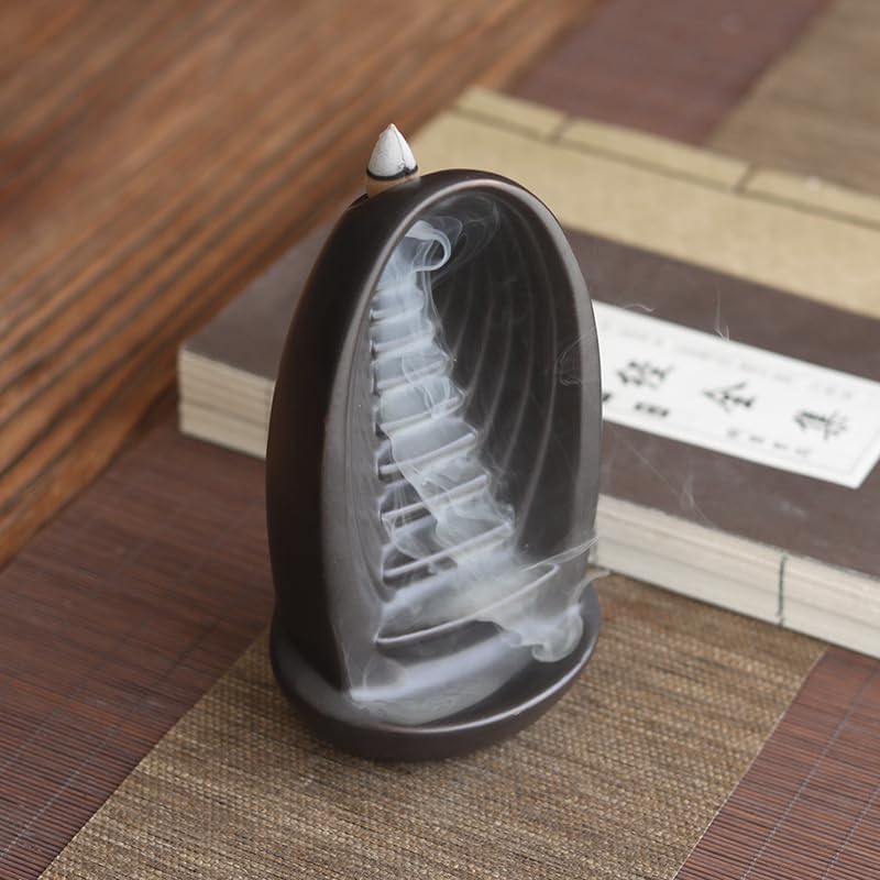 Incense Holder Zen Backflow Incense Ceramic Creative Ornaments Home Indoor Room Incense Holder Backflow Incense Cones