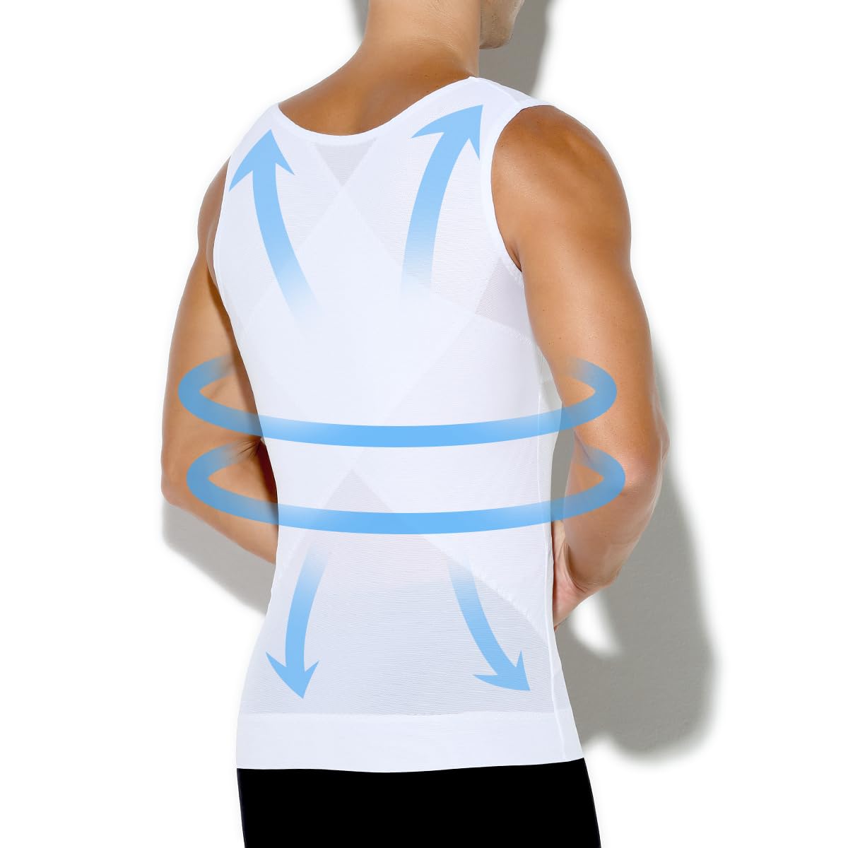 Casey Kevin Compressione Uomo Shapewear Canotta Contenitiva Snellente Intimo Modellante Dimagrante Fascia Pancia Sportivo Fitness Canottiera Canottiere Intimo Elasticizzato