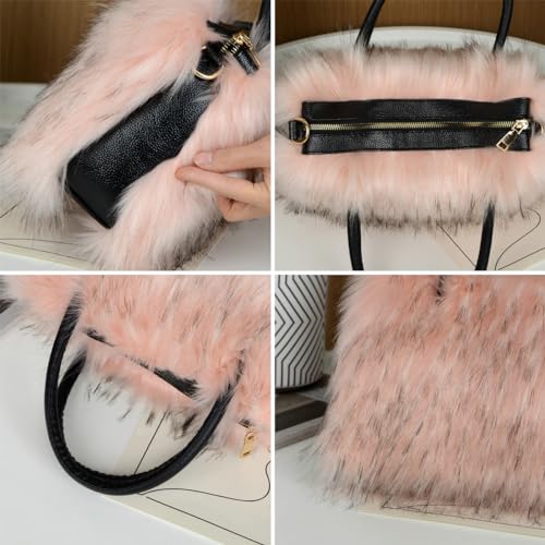 Bolso Tote Peludo para Mujer miniatura 6