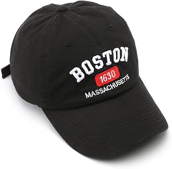 Boston Cap Unisex Baseball Cap Sun Hat Adjustable Trucker Cap