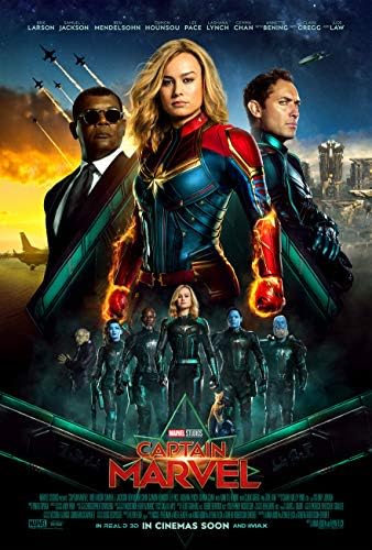 Amazon Co Jp キャプテンマーベル映画ポスター2サイドオリジナルintlファイナルバージョンb 27x40ブリーラーソン ホーム キッチン