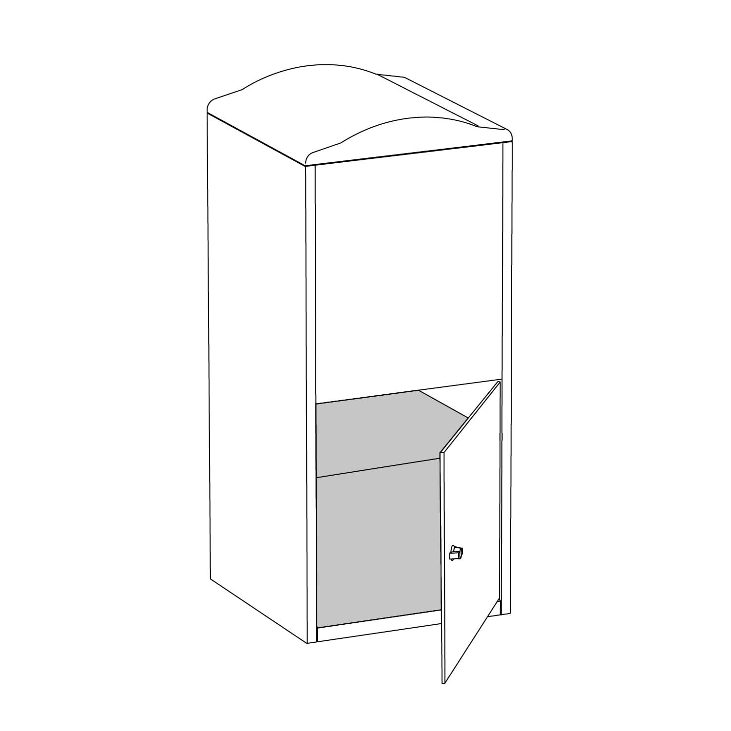 Paketbox Imola in Graphitgrau