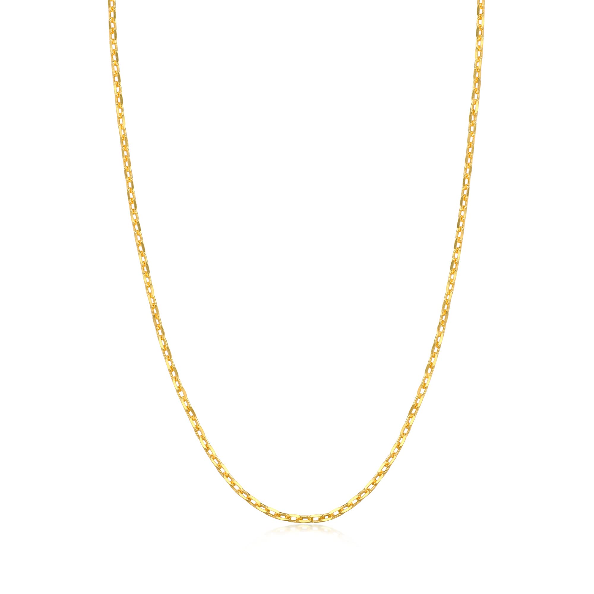 Chow Sang Sang 999.9 24K Solid Gold Price-by-Weight Gold Anchor Chain Necklace for Women 09251N
