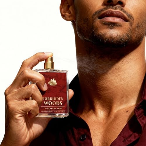 Old Spice Cologne for Men, Premium & Pairable Fragrance Spray, Forbidden Woods with Spiced Oud + Amber Signature Scent, Masculine & Sophisticated for Day & Night Wear, Eau de Cologne, 3.4 fl oz — view 2