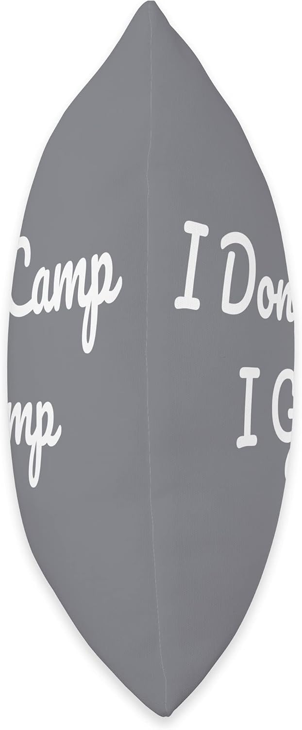 I don't camp I Glamp Throw Pillow
