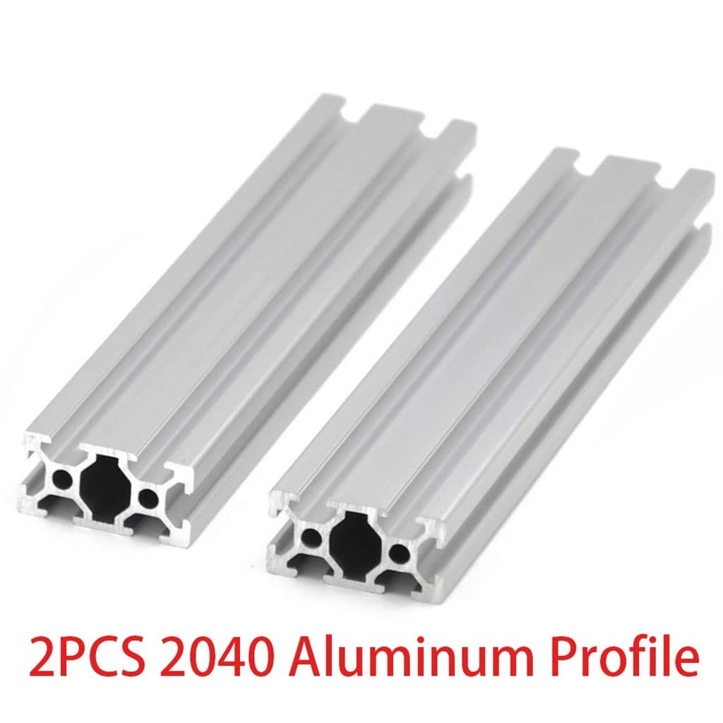 Profilé d'extrusion d'aluminium 2040, Longueur 100 mm-1200 mm, Norme européenne anodisée, pour pièces d'imprimante 3D CNC (Taille : 600 mm)