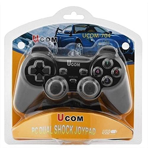 Image of USB Joystick, UCOM USB PC Dual Shock Controller, Wired Gaming Gamepad, Black [video game]