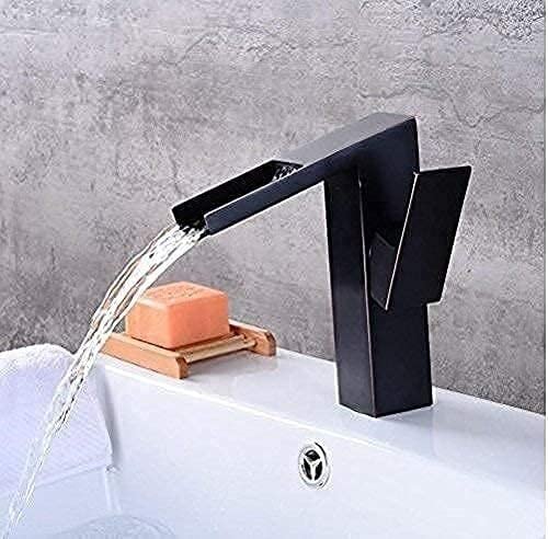 Mitigeur trou mitigeur cascade noir pour transformer votre salle de bain en spa privé