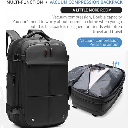 Lunapack Backpack, Backpack with Pump, Travel Vacuum Seal 60l Expandable Vacuum Compression Waterproof and Anti-Theft (Green)3