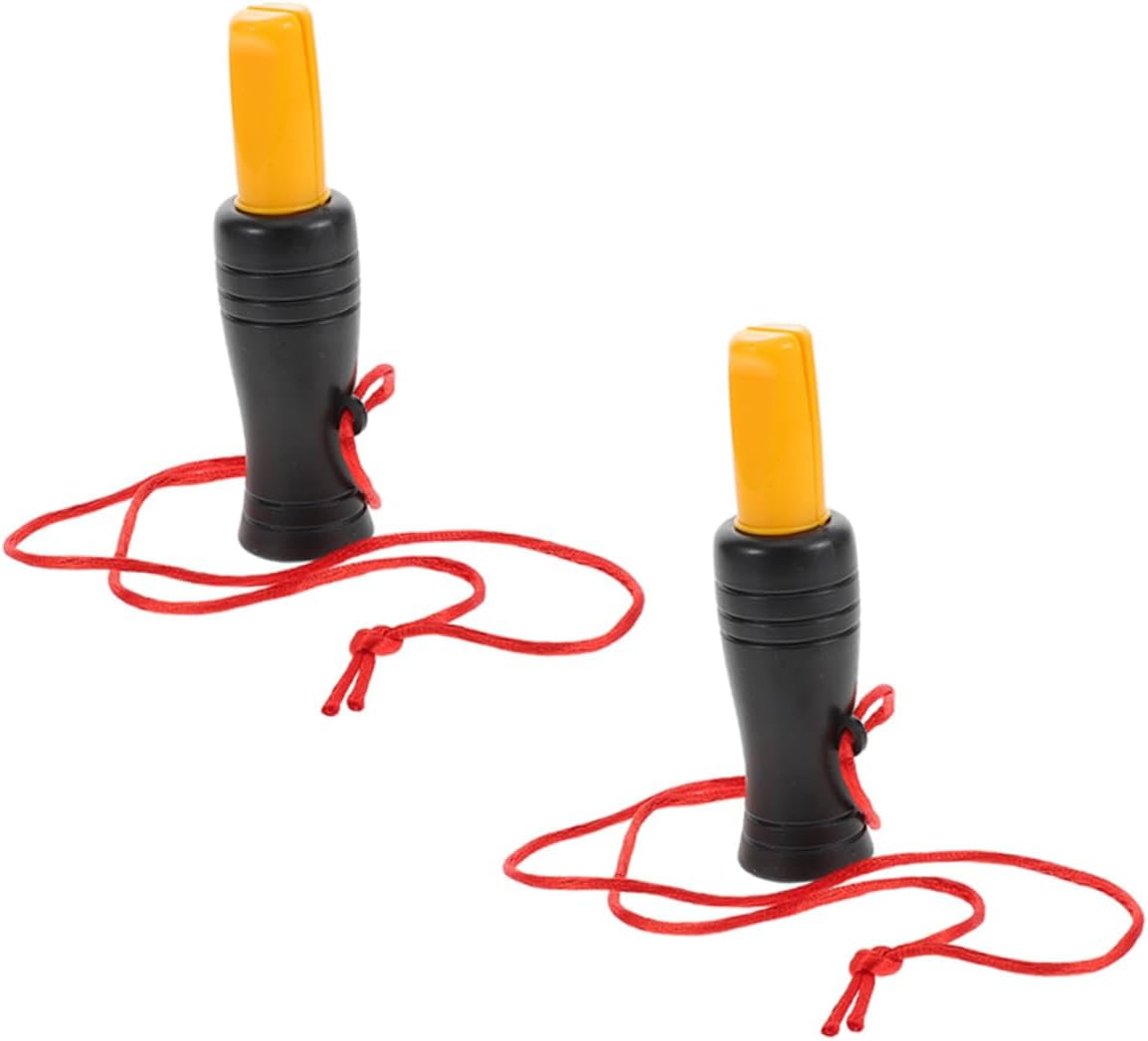 YARNOW 2pcs Duck Call Whistles Set, Plastic Outdoor Bird Caller with Realistic Duck Sound for Hunting and Nature Exploration