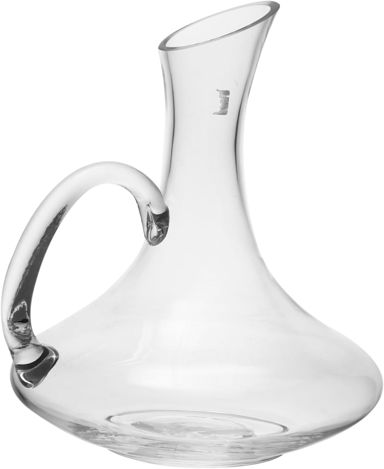 Kichvoe Practical Glass Wine Decanter with Handle Crack Resistant Household Wine Dispenser for Restaurants Bars Home Use Transparent Elegant Design Enhances Drinking Experience