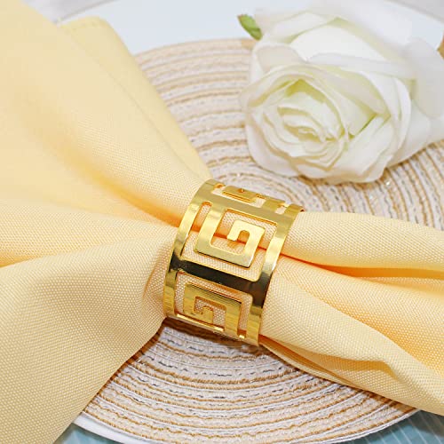 Davifina Napkin Rings Set Of 12, Gold Metal Napkin Holders For Wedding Birthday Christmas Easter Fall Halloween Thanksgiving Party Of Table Setting #TOP4