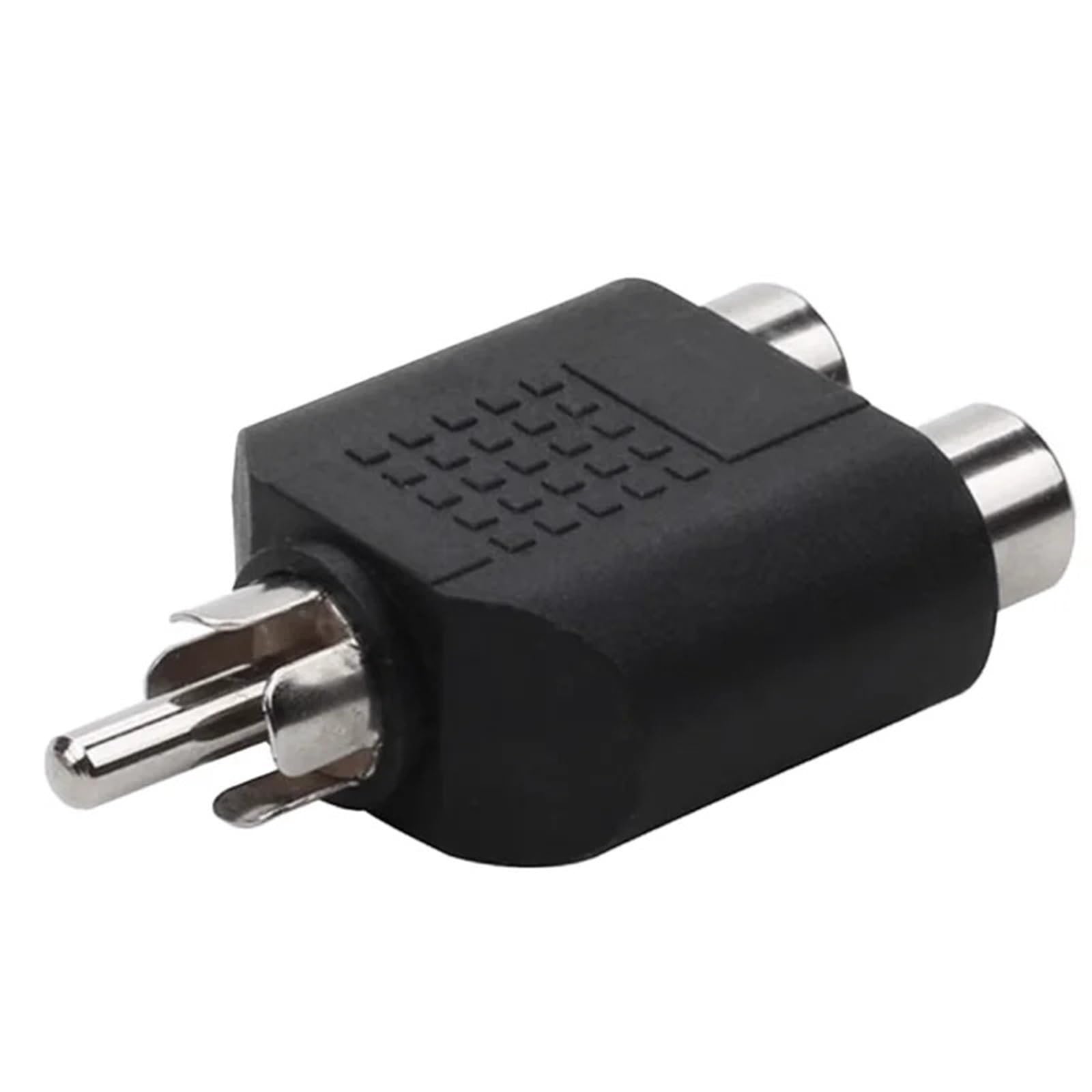 Kit Adattatore convertitore Audio Video AV sdoppiatore RCA a Y da 5 Pezzi, da 1 Maschio a 2 Femmine, da Spina RCA Lotus Jack a Doppia(100PCS)