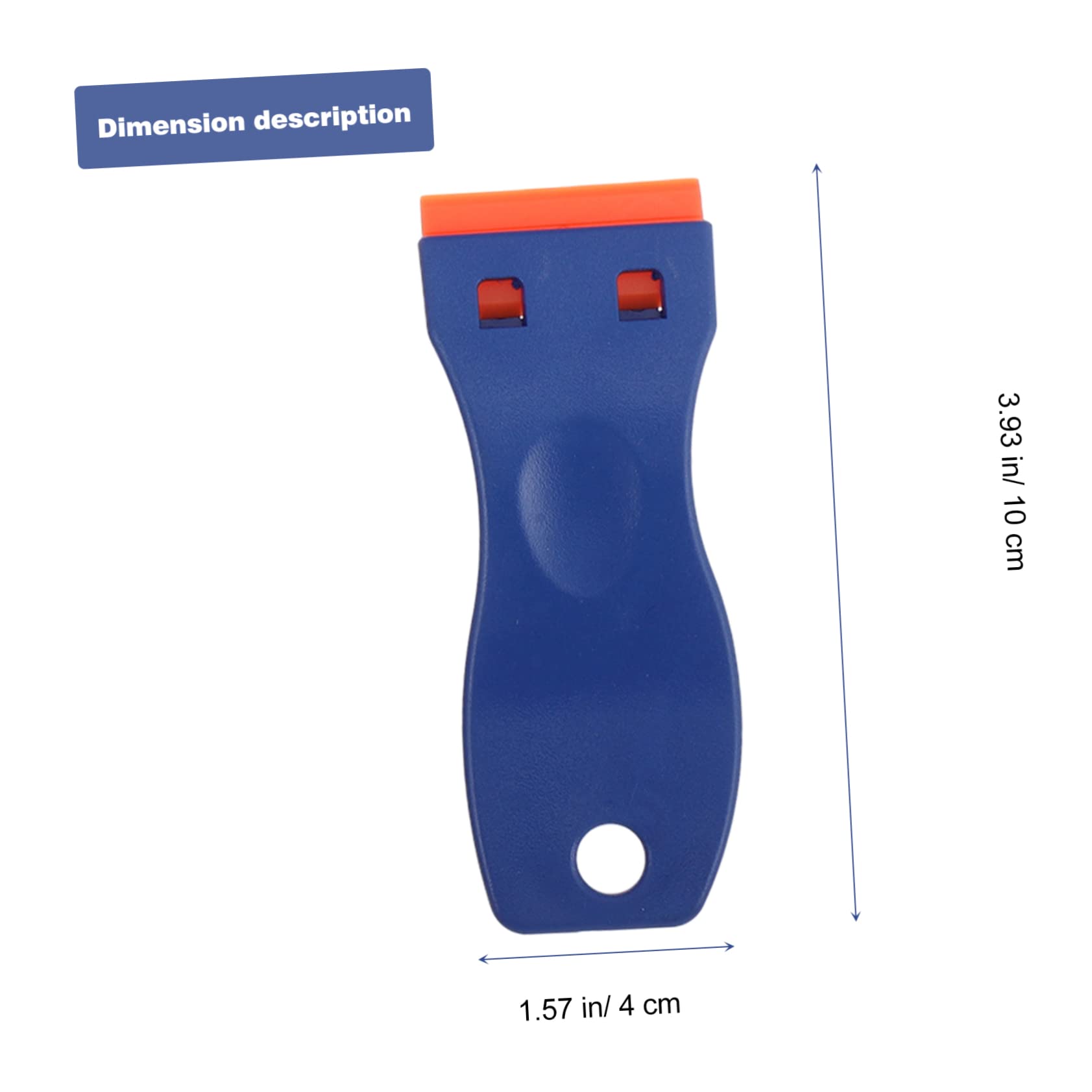 HOMSFOU 6pezzi Kit Di Raschietti Per Rasoio Plastica Con Pz Di Lama Per Rimuovere Etichette Adesivi Superfici Vetrate e Piastrelle