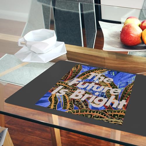 Napperons souples en liège faciles à nettoyer pour table propre noir