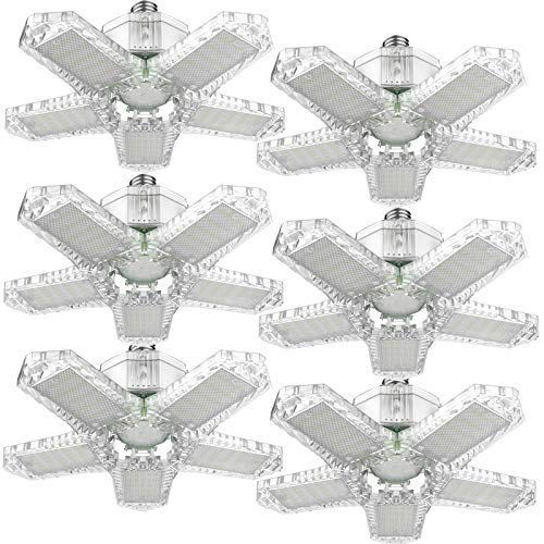 Led Garage Light 6 Pack, Led Super Bright Adjustable Panels Garage Light,180W Garage Lights Ceiling Led For Garage Basement #TOP3