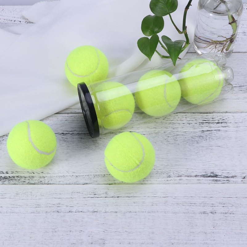 Miniatura 5 de 3 unids titular de pelota de tenis portátil multifunción botella de almacenamiento para pelotas de tenis contenedor transparente con tapa resistente