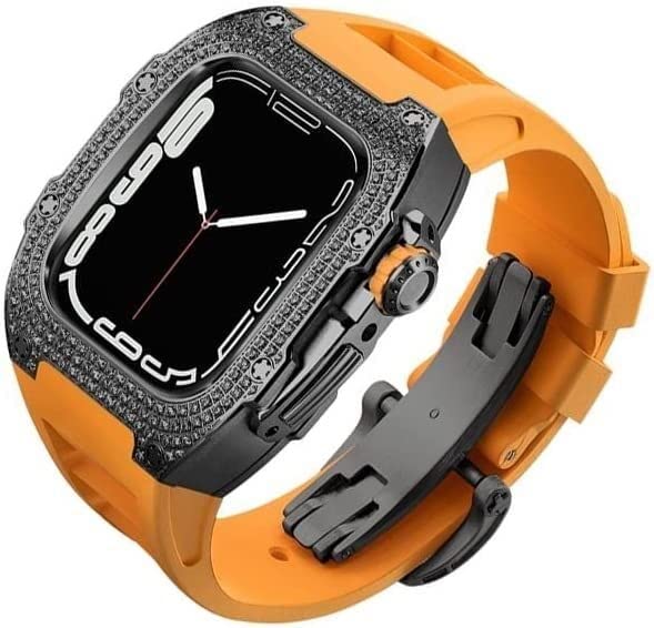 Bracelet et Boîtier Apple Watch Series 8/7/6/5/4/SE en Alliage Titane