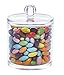Choice Fun Acrylic Qtip Holder Multifunctional Jar with Lid Transparent QFJJSN-NSF-296B