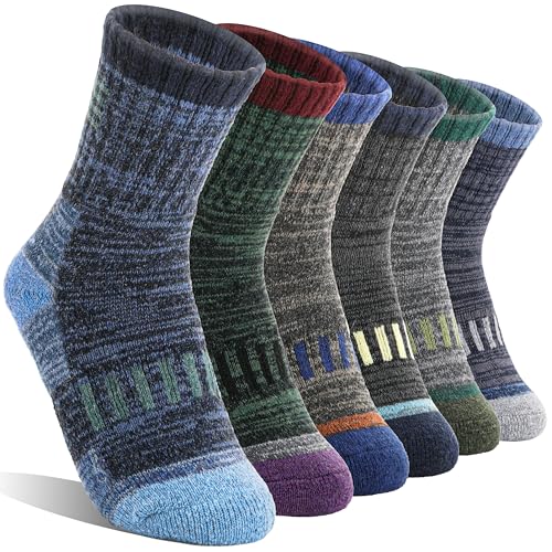 Kids Merino Wool Hiking Socks Boys Toddler Thermal Winter...