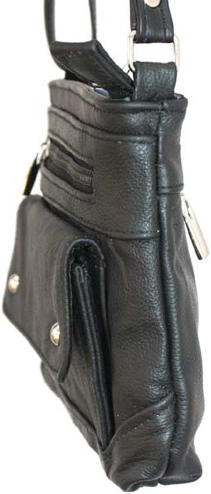Silver Fever Women's Crossbody Handbag Leather Travel Ladies Phone Bag Genuine Cowhide Purse