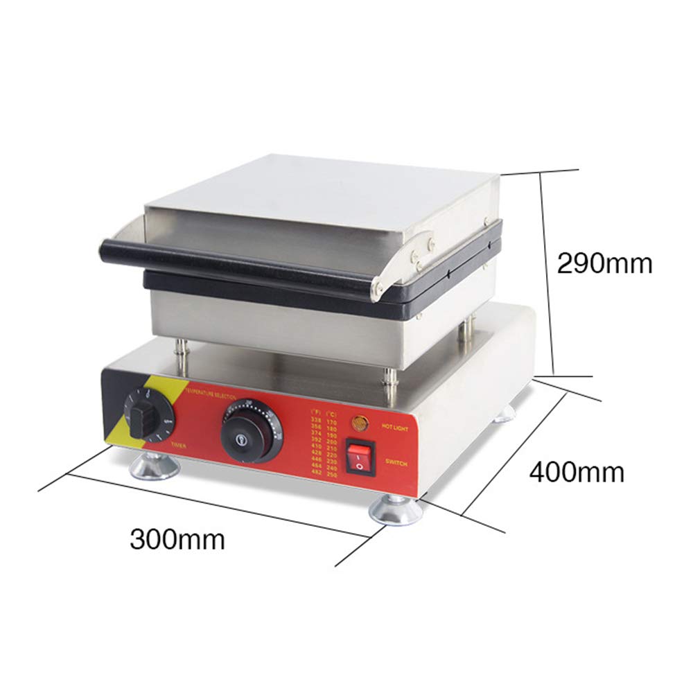 Hanchen Baker - Máquina para hacer gofres (4 unidades, redonda), color negro