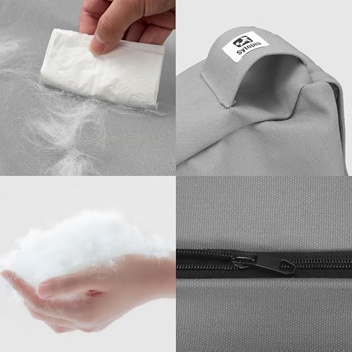 Sytopia 42 Inch Canvas Indestructible Outdoor Dog Bed — bottom and base construction detail